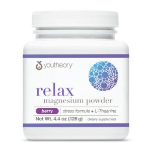 YouTheory Relax Magnesium Powder 4.4oz/126g